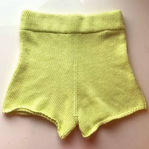 ZARA KNIT SHORTS 🍏🥝🥑💚
